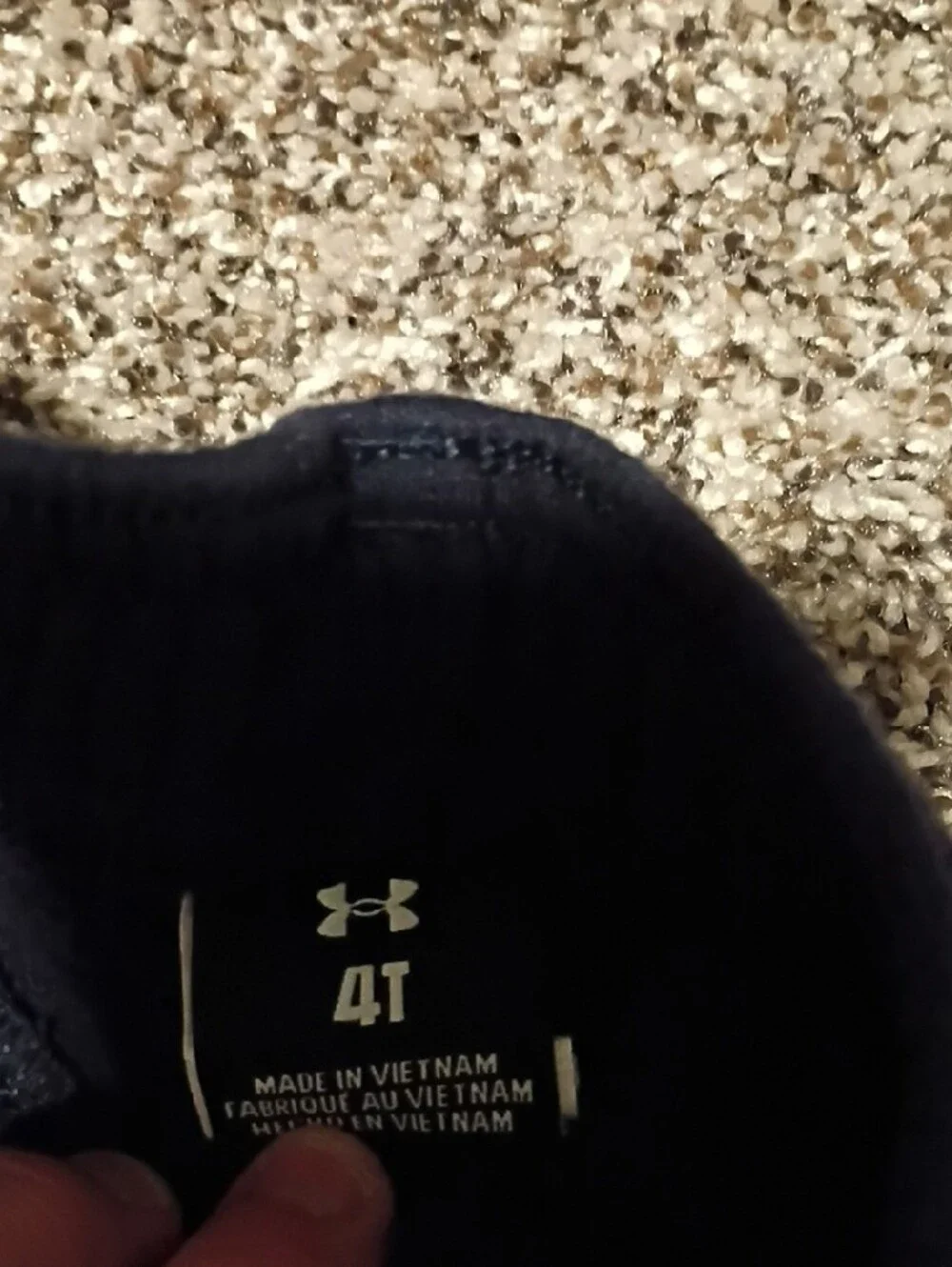 Under Armour Kids Navy Sweatpants with Red Logo Accent